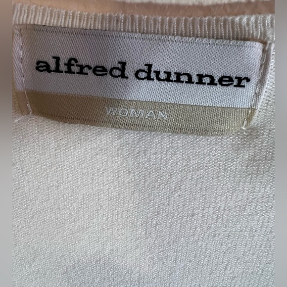 Alfred Dunner Plus size 2X Womens Cream Pullover Sweater Short Sleeve Floral - Picture 16 of 16